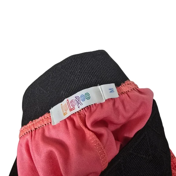 Lularoe Pink Black Floral Lace Maxi Skirt M - Picture 5 of 6